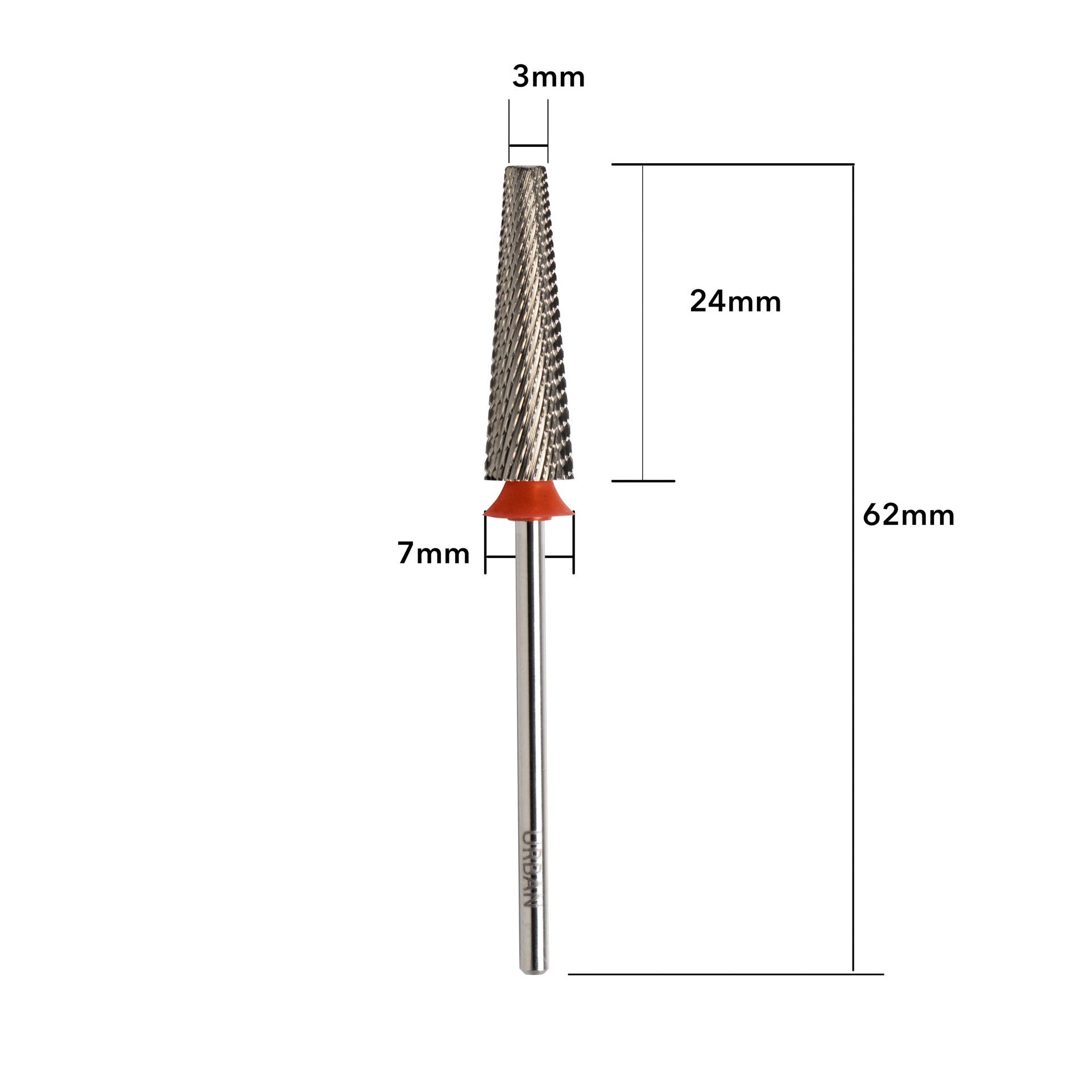 Carbide 5 in 1 Lange Spitze – Universaler Griff (Feine Körnung)