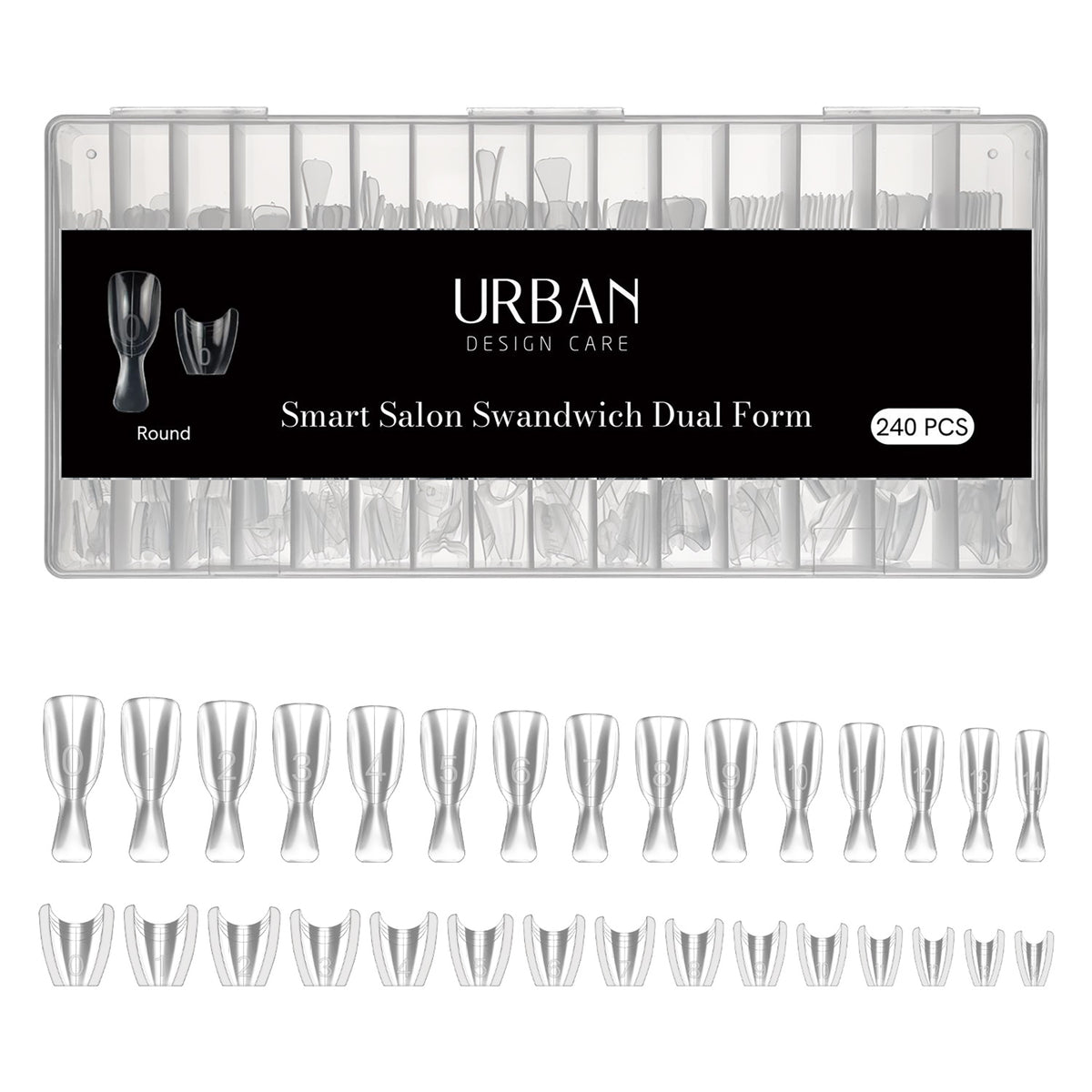 Caixa de Moldes F1/Dual Forms Easy Smart Salon Sandwich 240 uni.