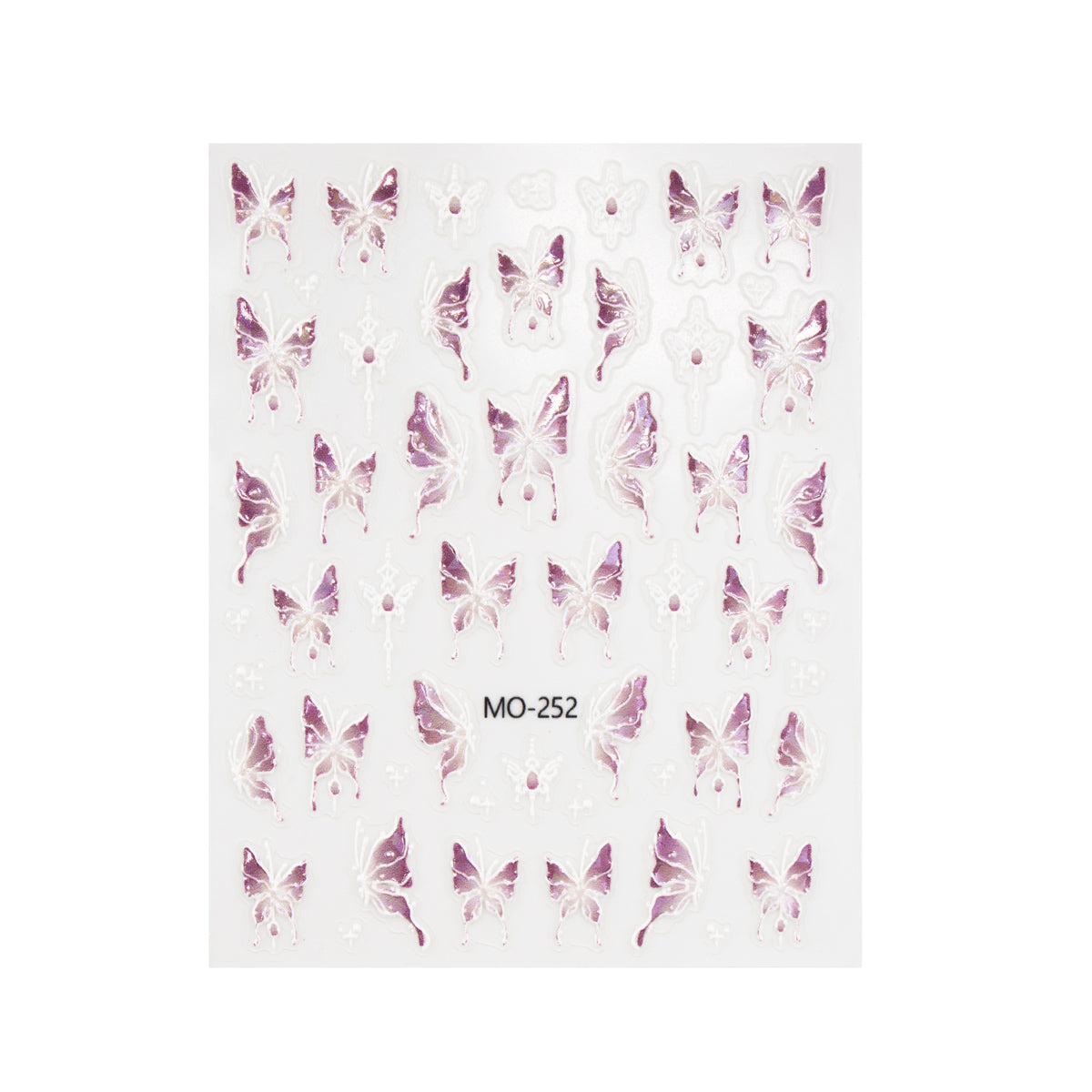 Pink Butterfly - Smart Nail Sticker