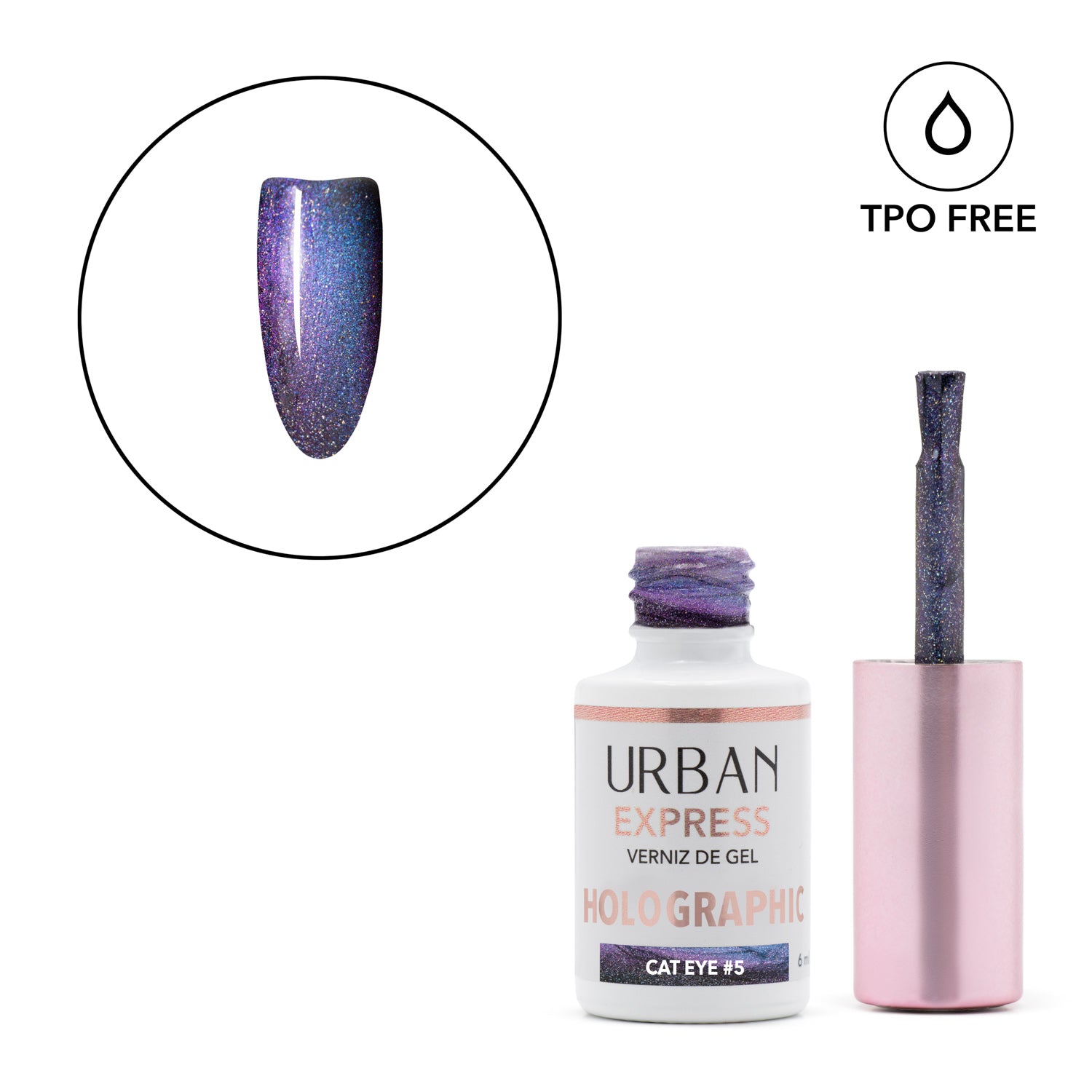 Boião pincel e tip a mostrar a cor