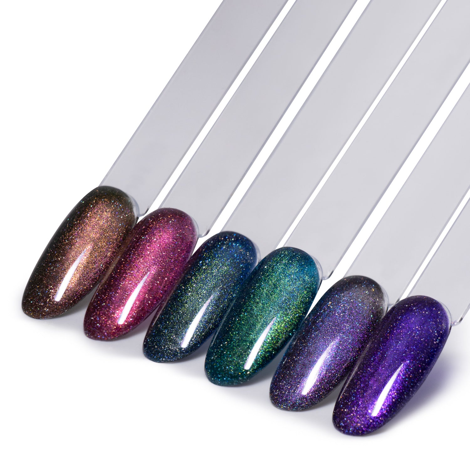 Kit 6 Cores Express Holographic Cat Eye