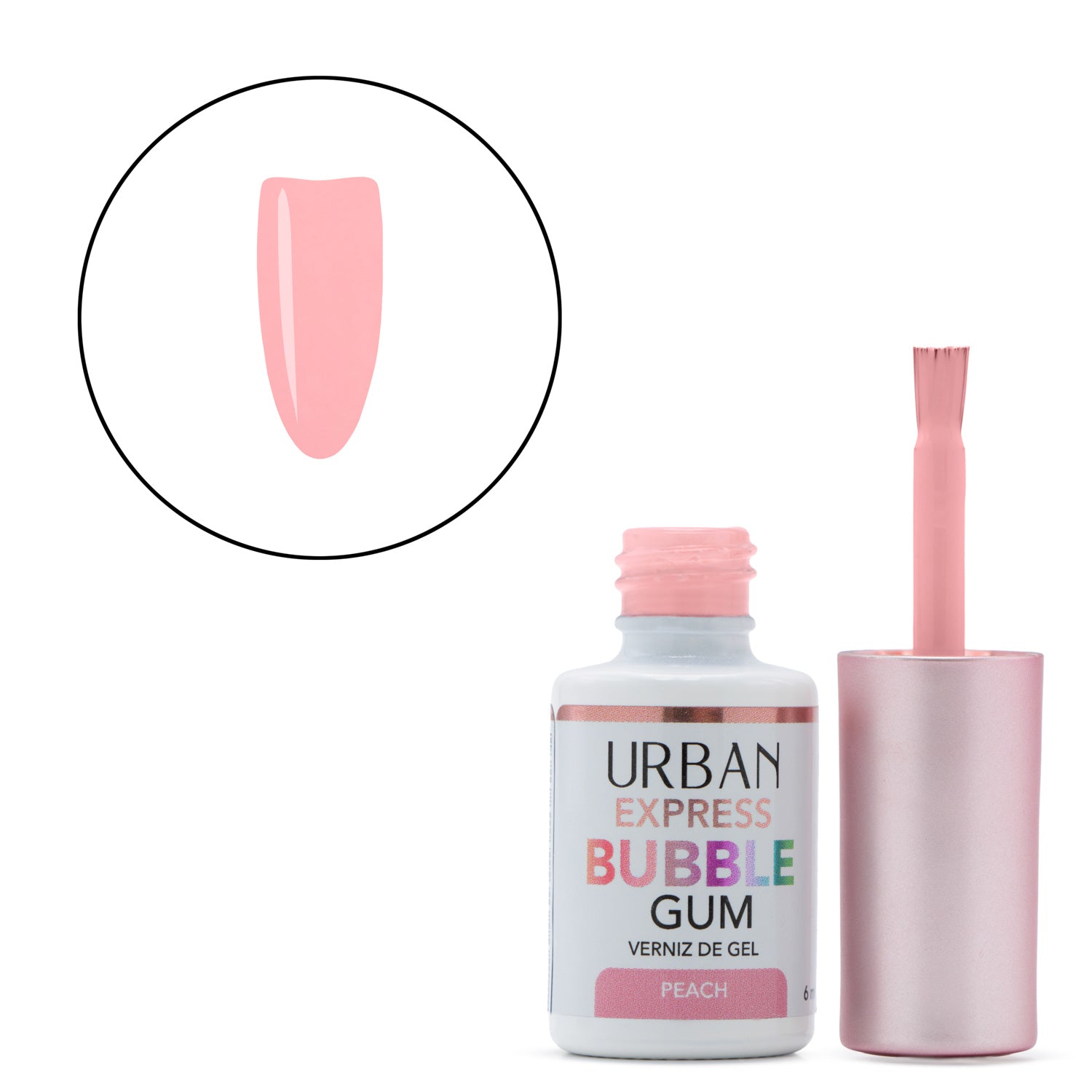 Verniz Gel Express Bubble Gum Peach 6ml