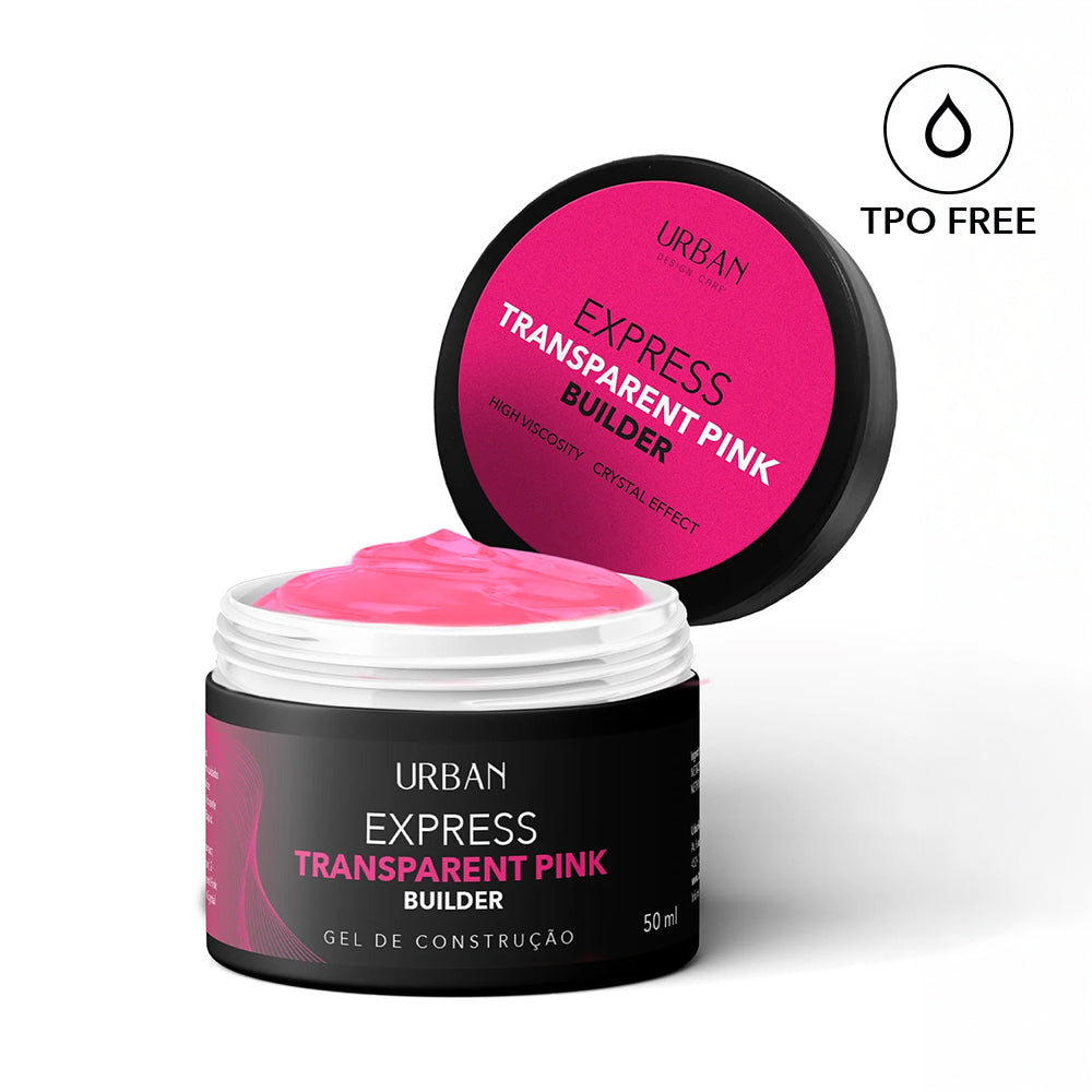 Gel de construção - Express Transparent Pink Builder 50ml