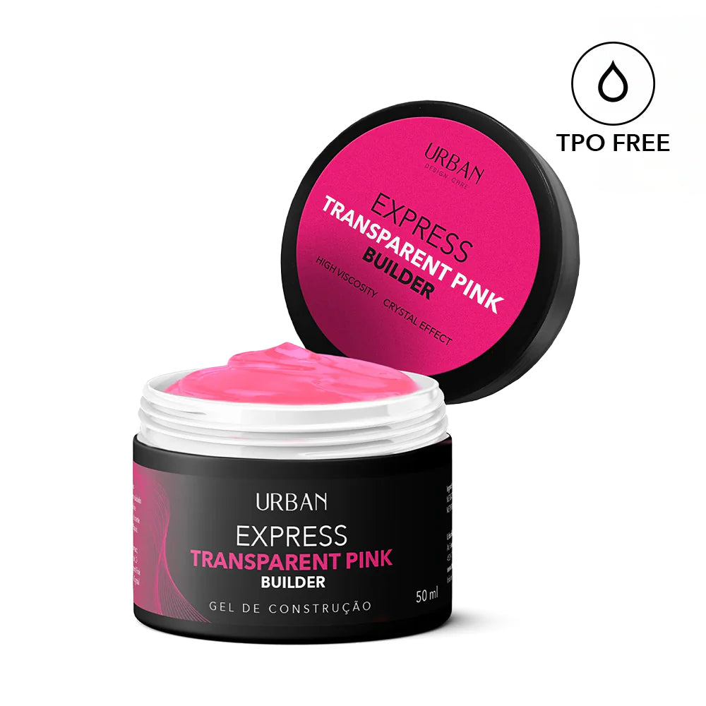 Boião preto aberto com rótulo rosa a mostrar o produto