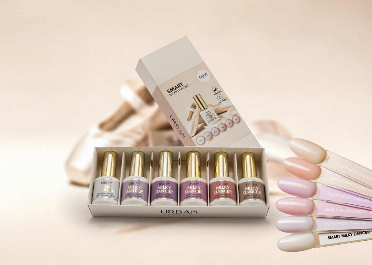 Kit 6 Cores Verniz Gel - Smart Milky Dancers