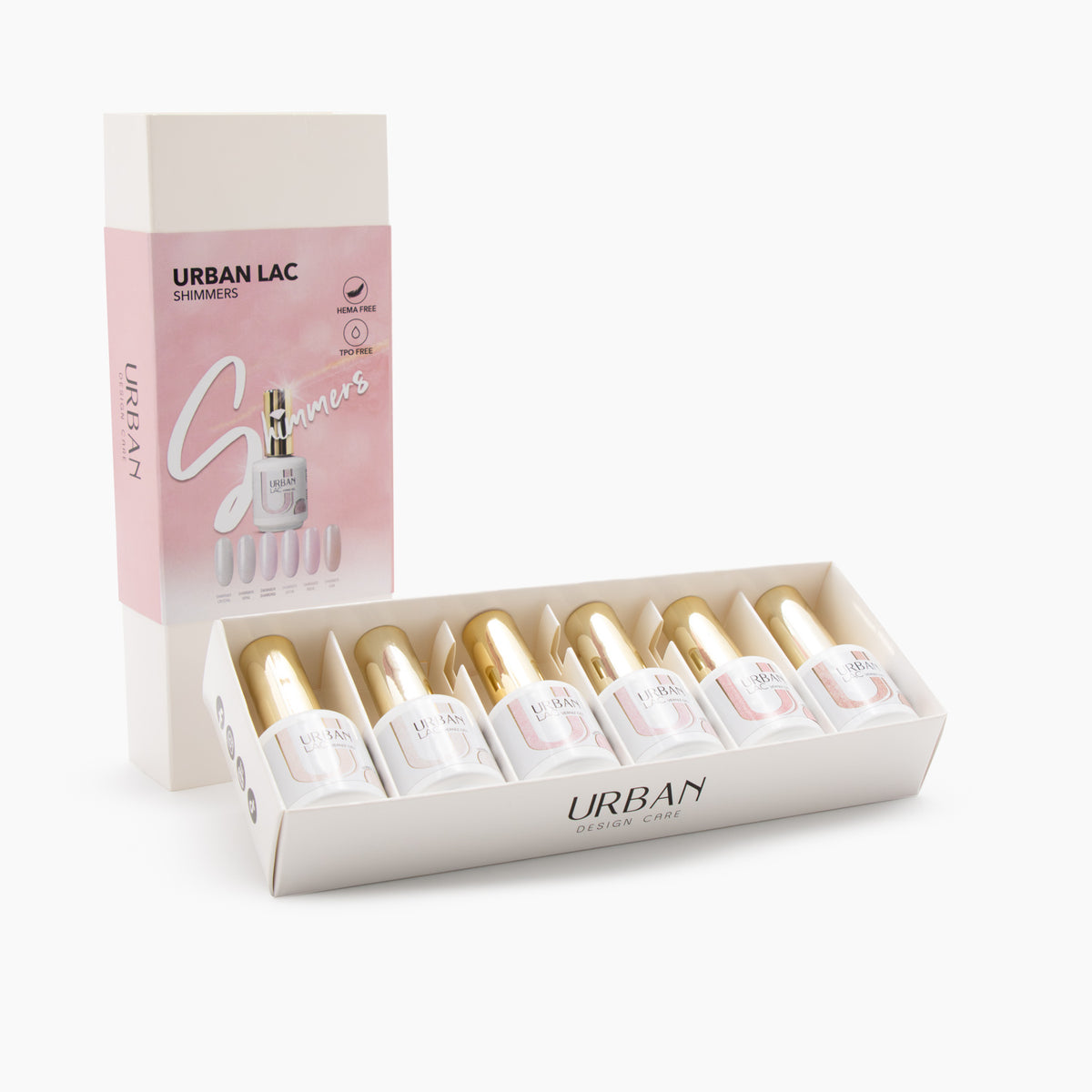 Kit 6 Colores Urban Lac Shimmers