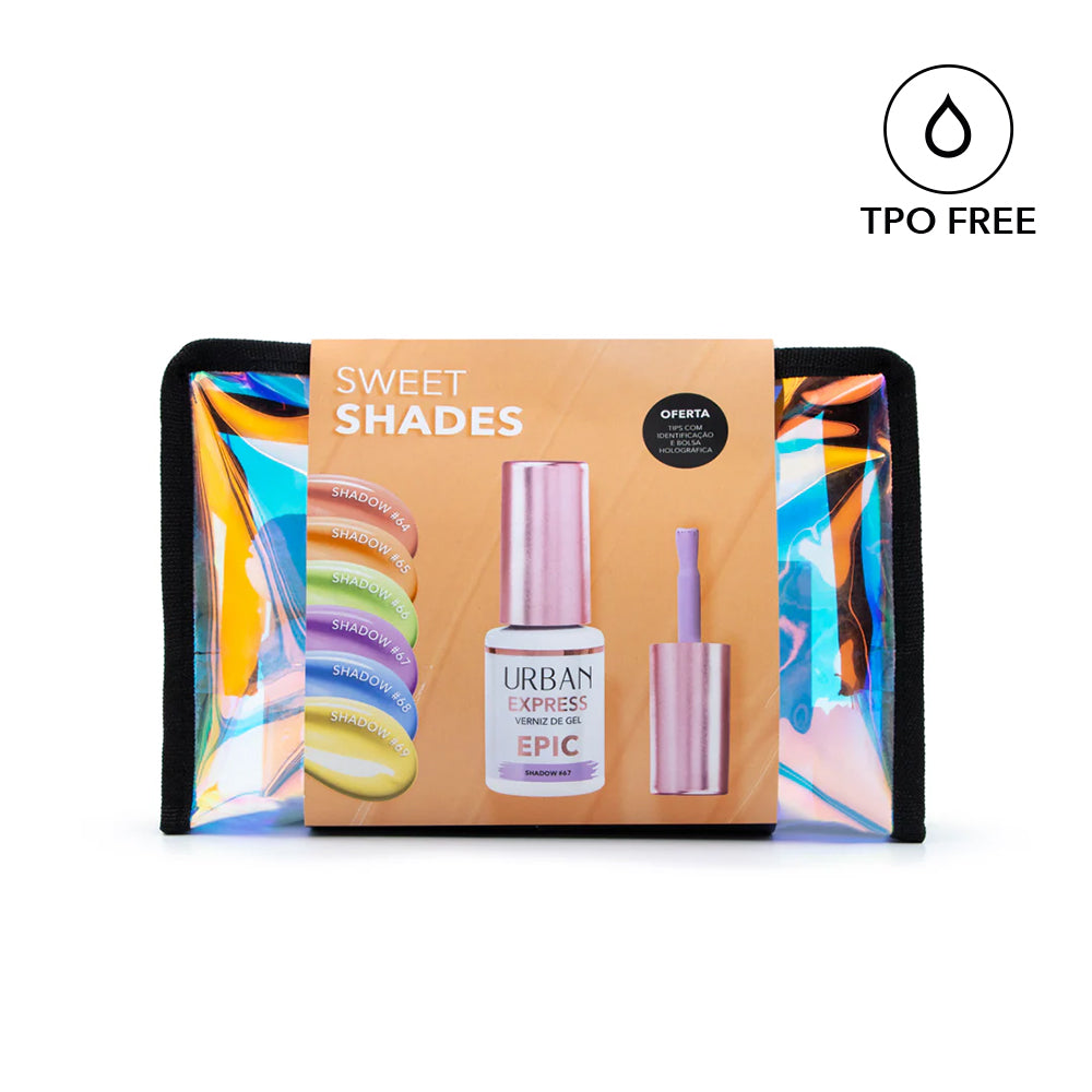 Kit Verniz Gel 6 Cores Express Epic Shadow Sweet Shades (