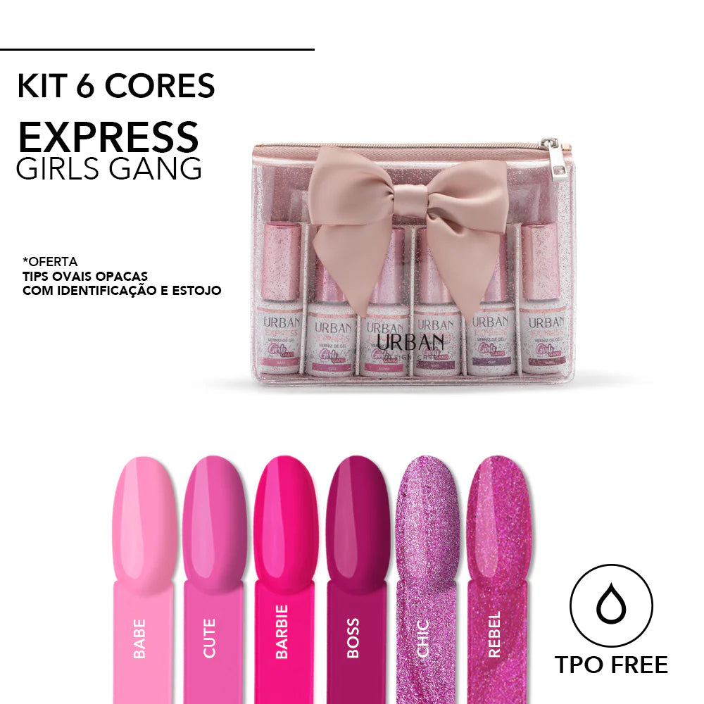 Kit Verniz Gel Express Girls Gang