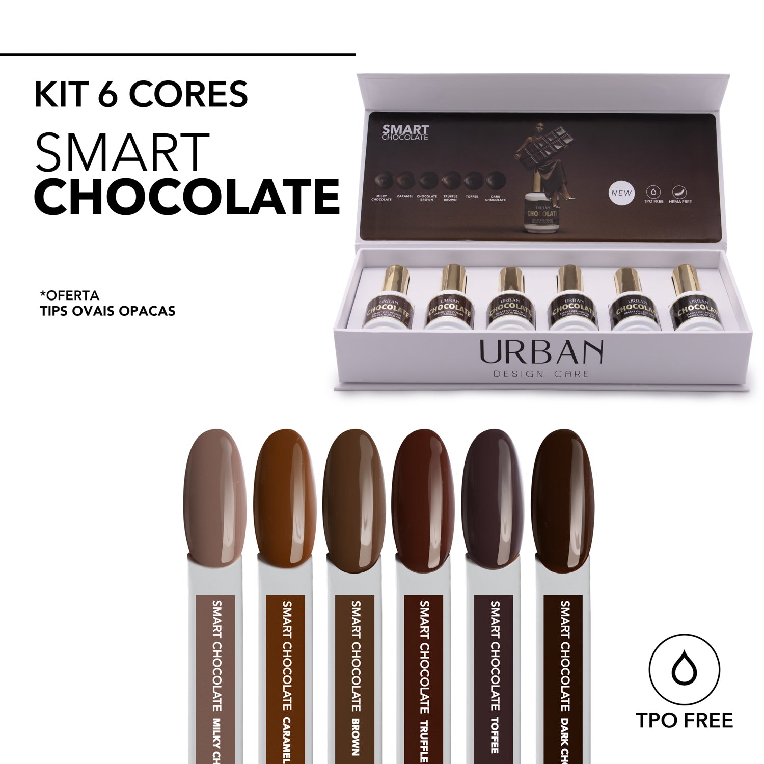 Set 6 Farben Smart Chocolate