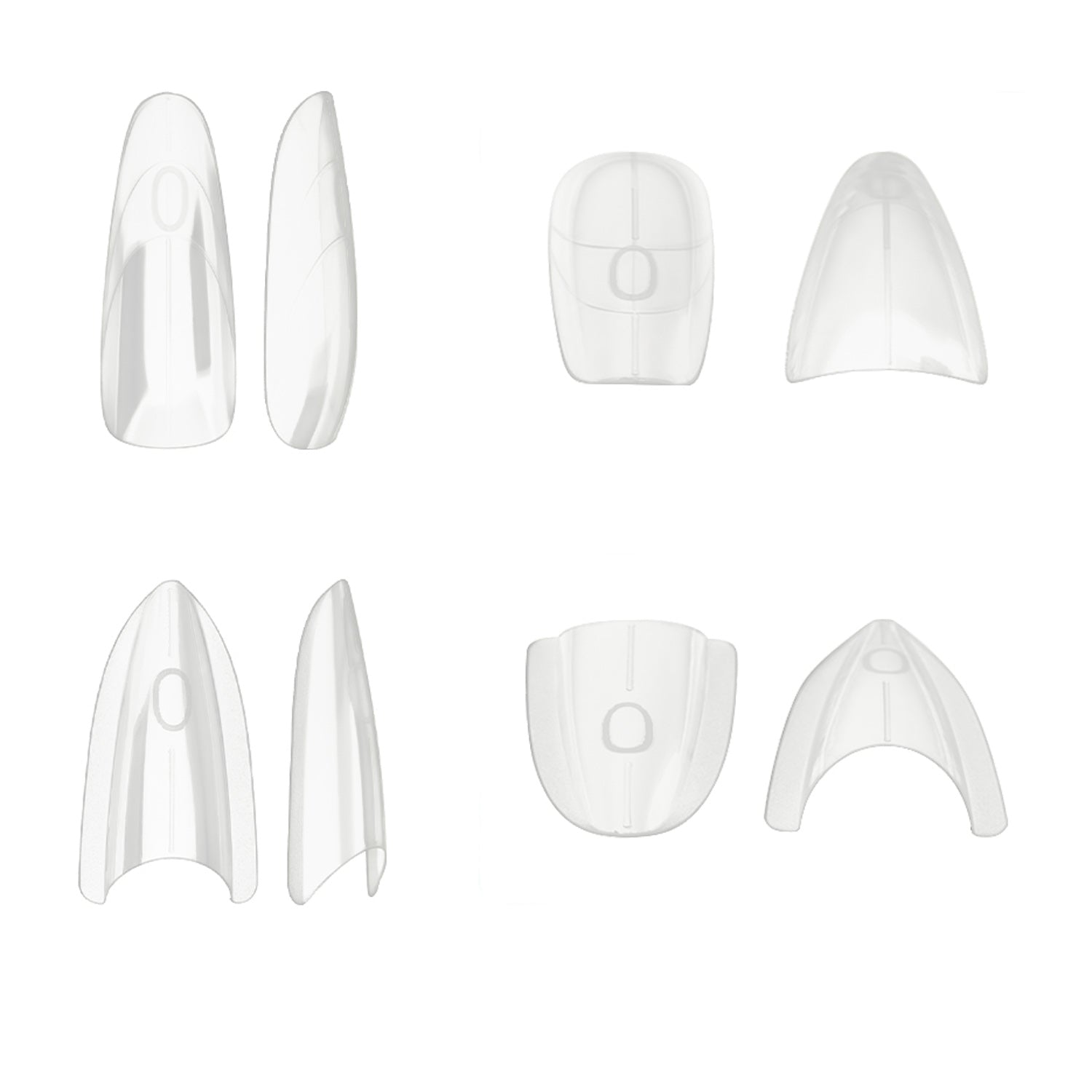 Caixa Dual Form Sandwich Nail Art Almond 240 uni.