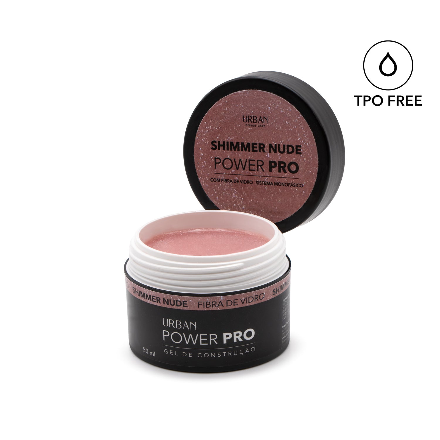 Gel de construção - Power Pro Shimmer Nude 50ml