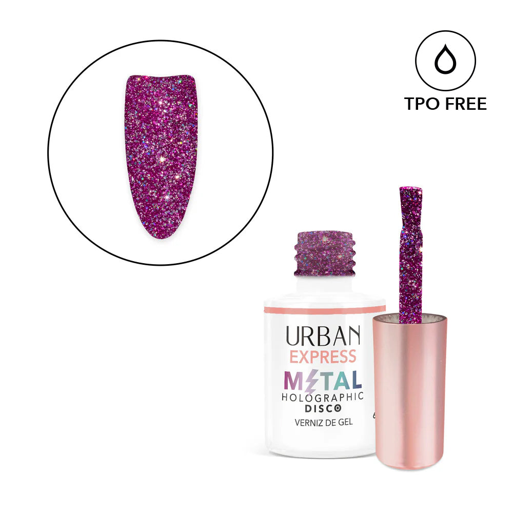 Verniz Gel Express Metal Holographic Disco