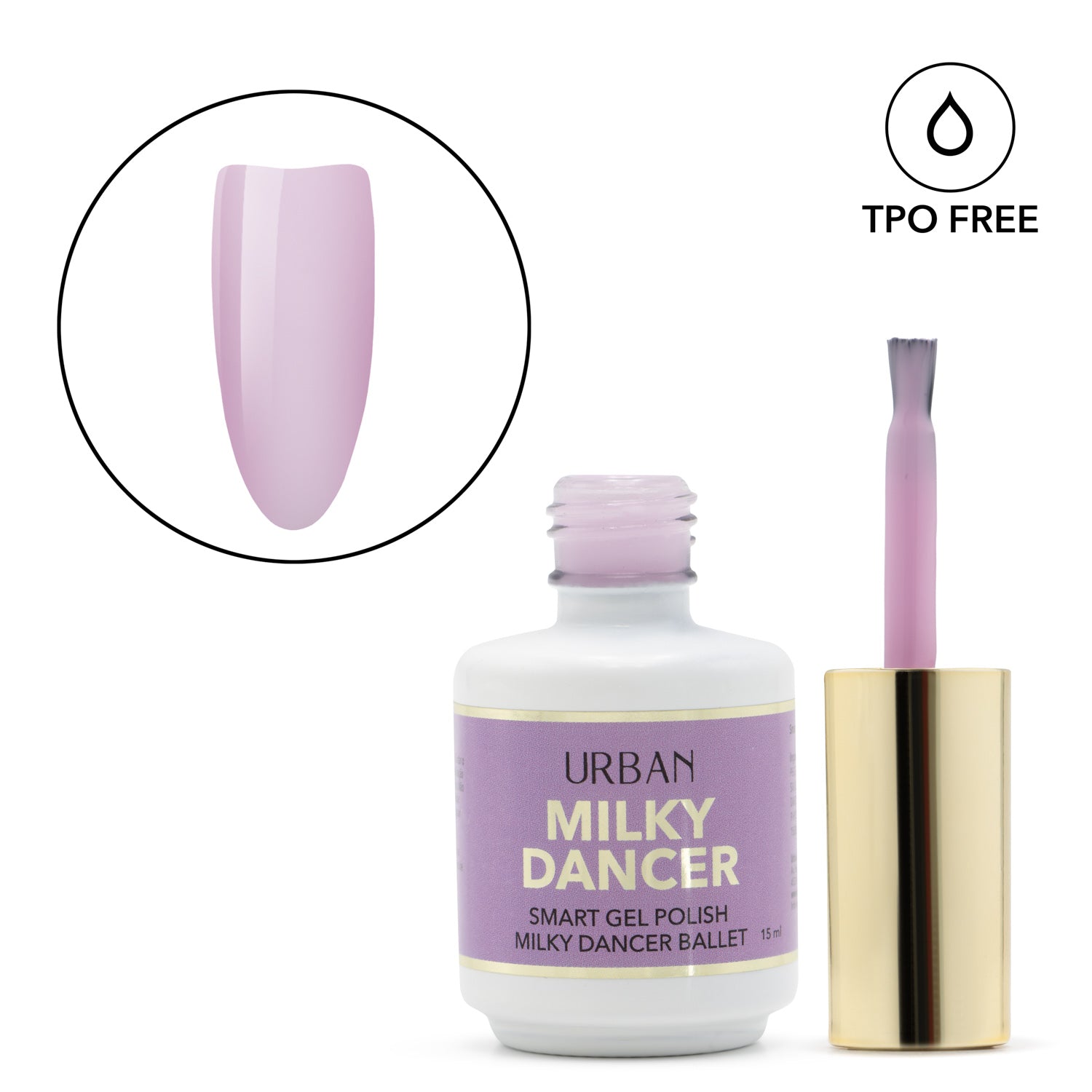 Cor de Verniz Gel - Smart Milky Dancer Ballet 15ml