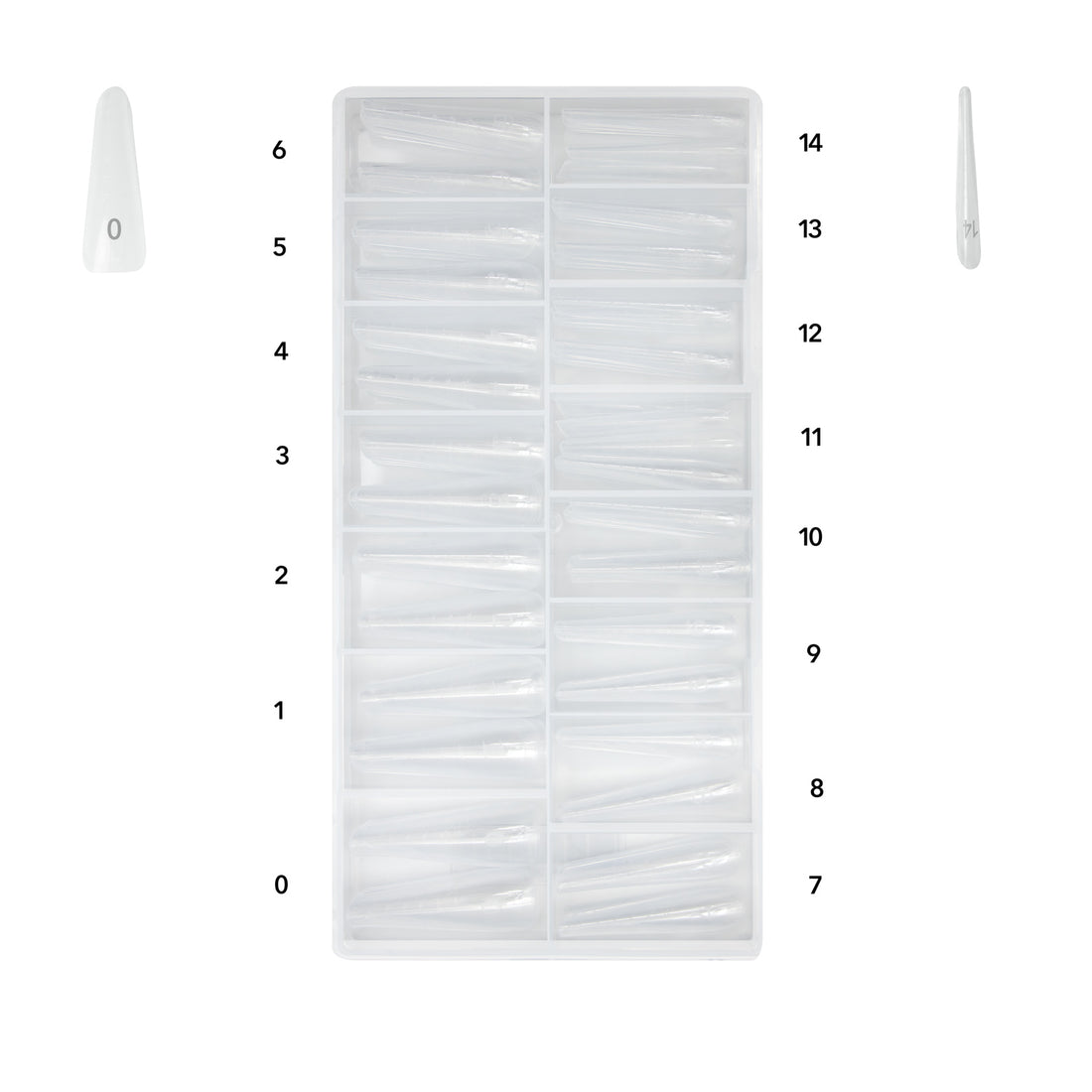 Caixa de Moldes F1/Dual Forms - Smart Almond Shape 150 uni.