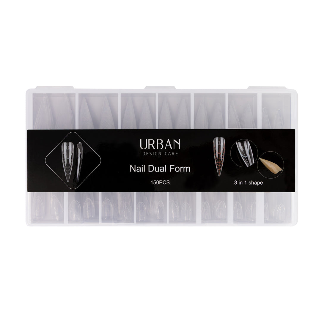 Caixa Nail Dual Form 3 em 1 - 150 uni.