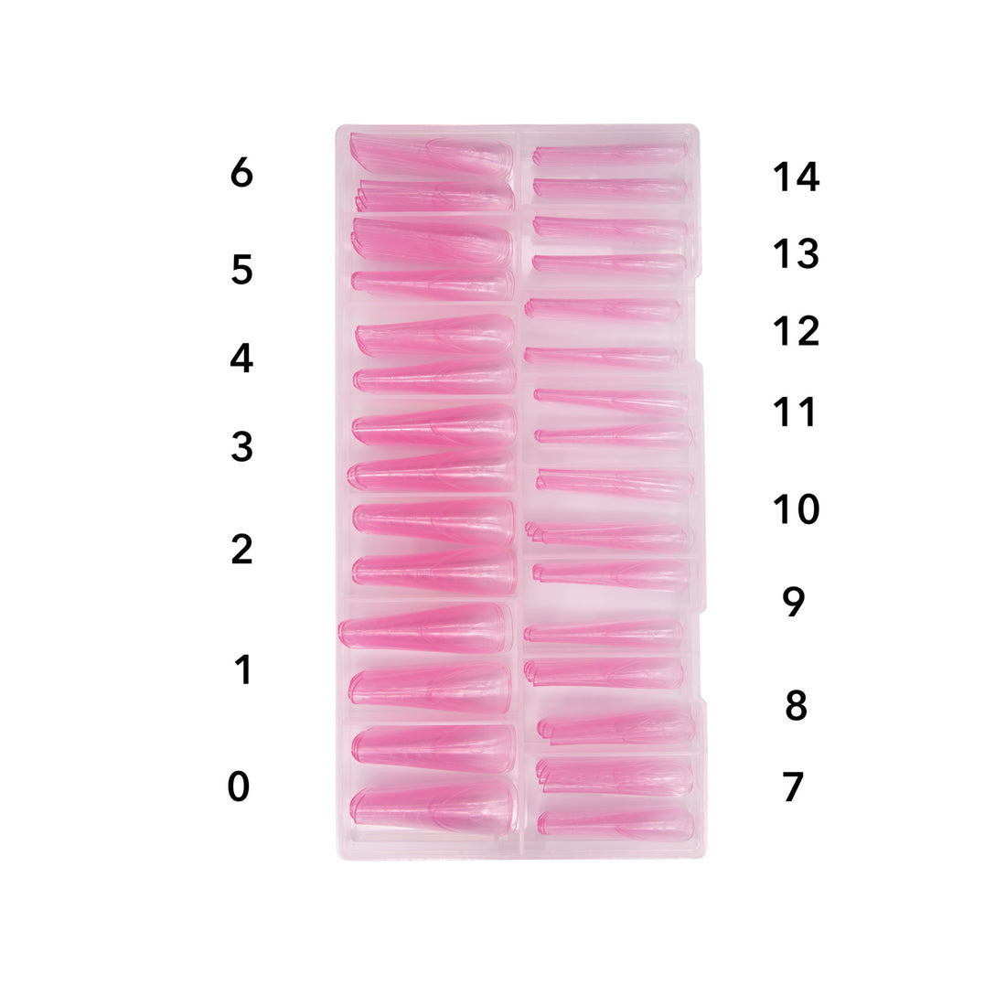 Caixa de Tips Ultra Thin French Modern Almond Pink - Molde F1 - 150 uni.