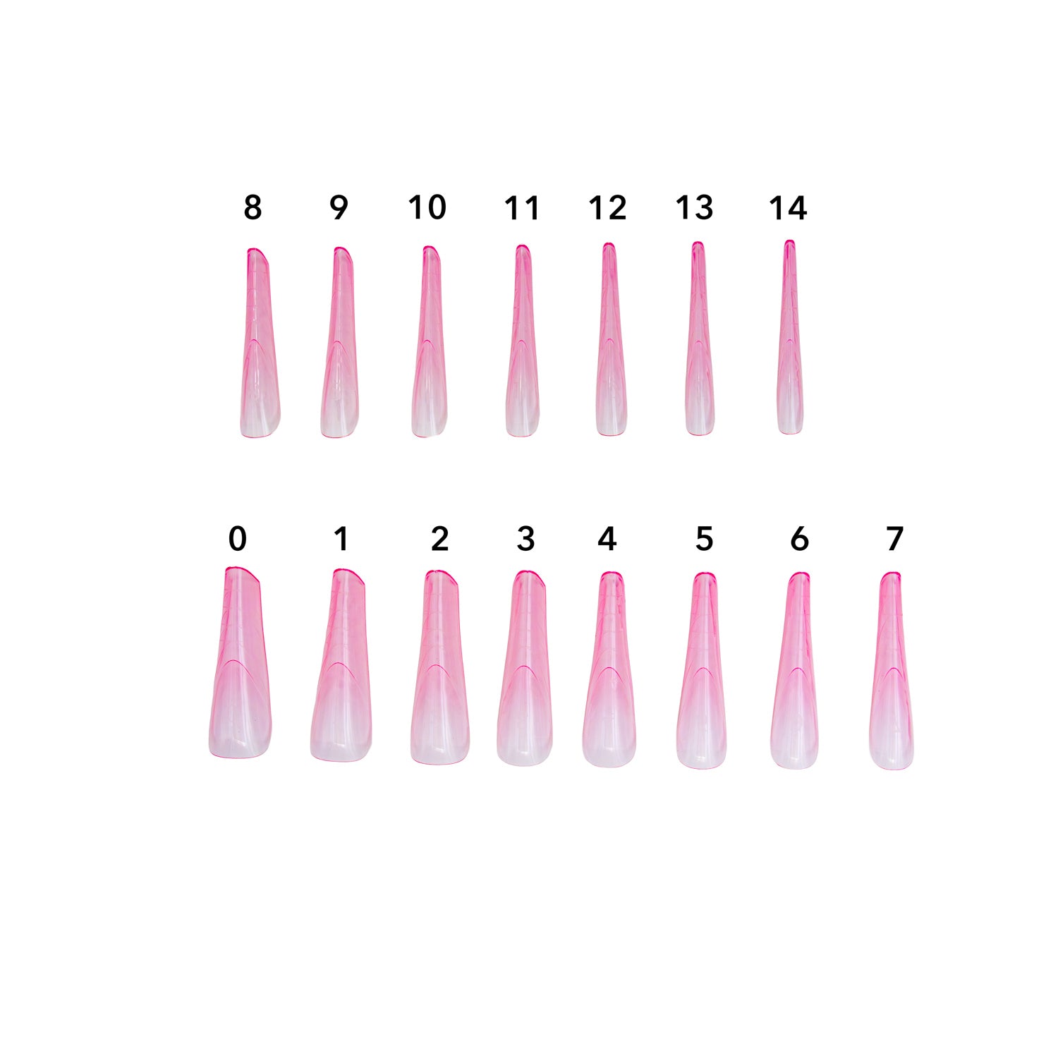 Caixa de Tips Ultra Thin French Modern Almond Pink - Molde F1 - 150 uni.