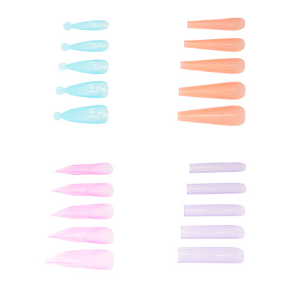 Caixa de Tips Mix Colorful Ultra Thin - Vários formatos - Molde F1 - 288 uni.