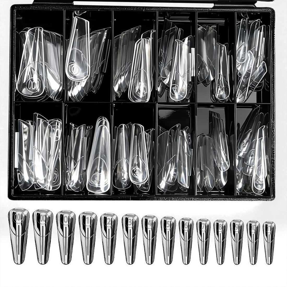 Caixa de Moldes F1/Dual Forms Smart French Line Almond 140 uni.