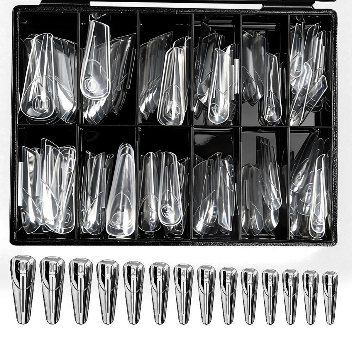 Caixa de Moldes F1/Dual Forms Smart French Line Almond 140 uni.