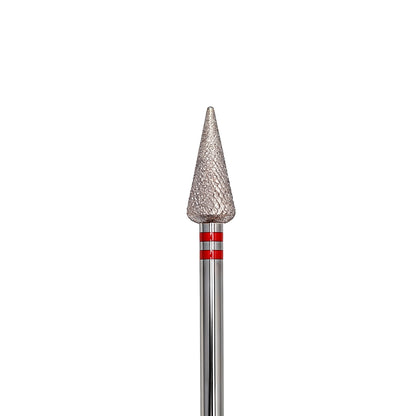 Diamantbeschichteter Karbid-Kegel Flamme feine Spitze (feine Körnung)