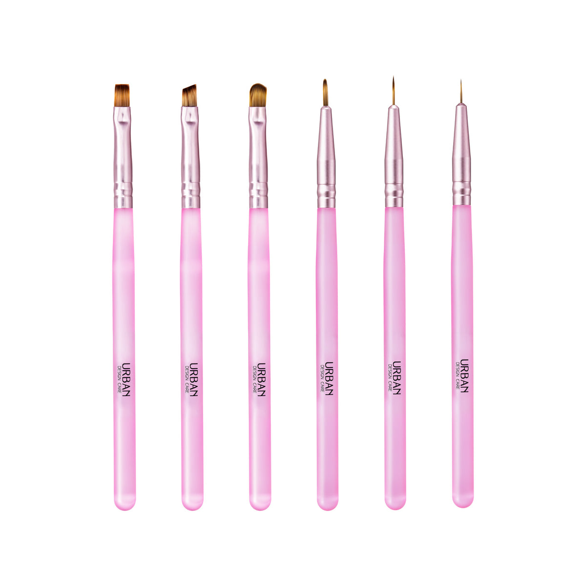 Kit 6 Pincéis Nail Art Artistic Brush