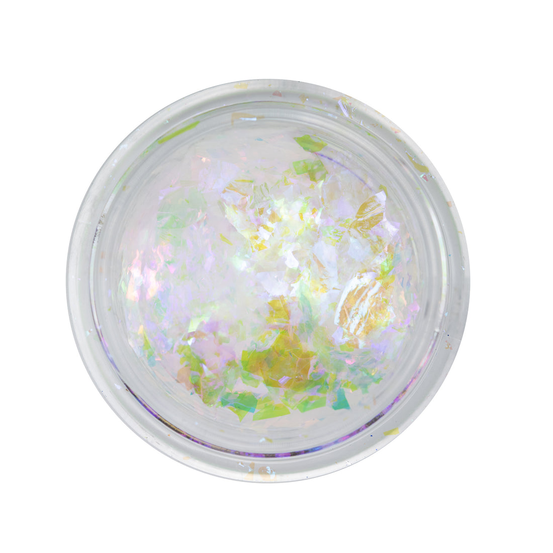 Embalagem aberta a mostrar os flakes do Aurora Premium Mirror Flakes 