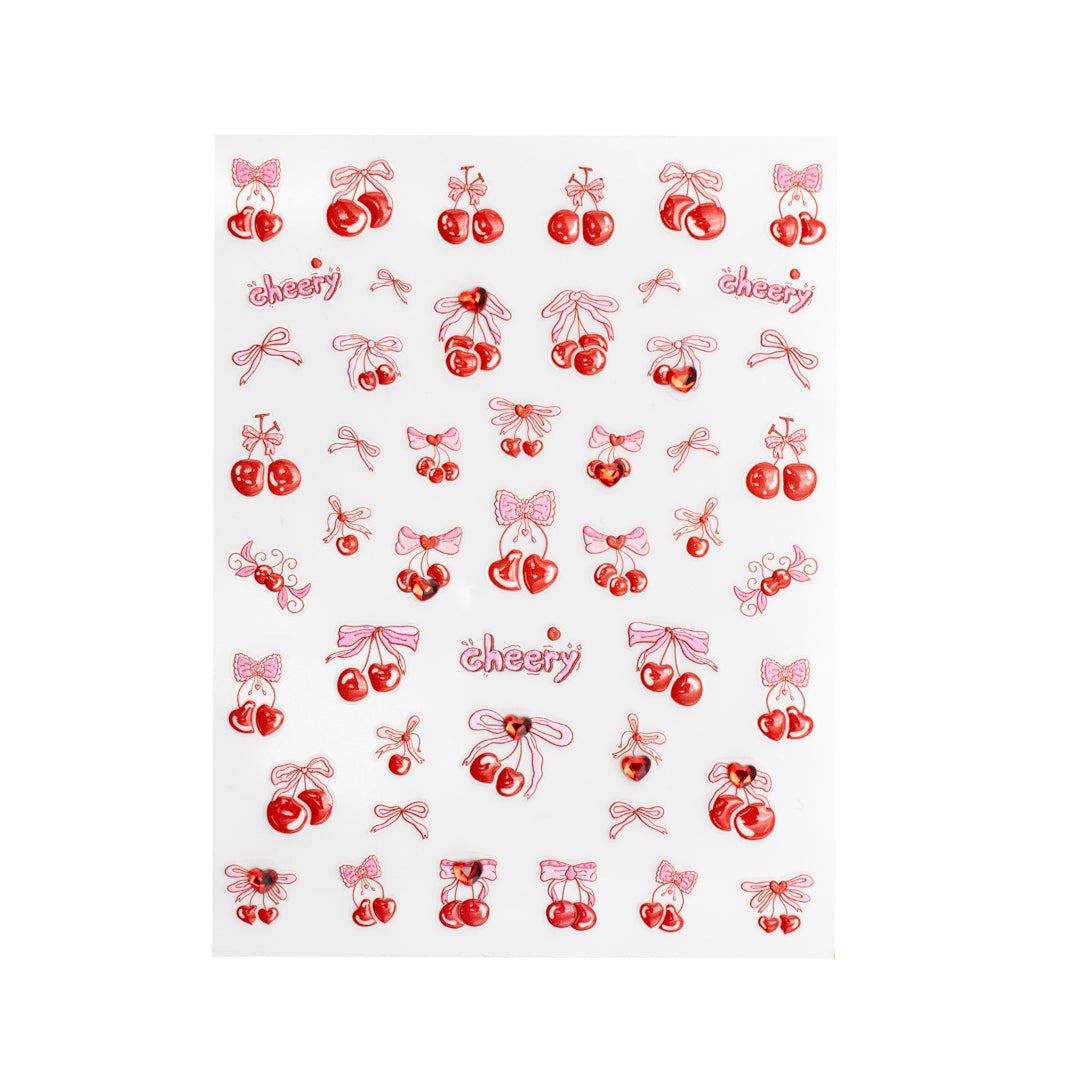 Lovely Cherry - Smart Nail Sticker