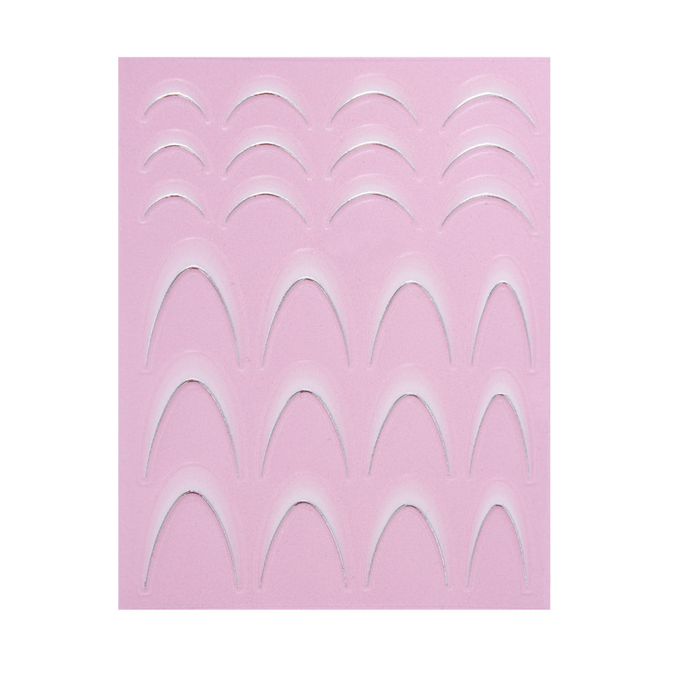 Silver White Ombre - Smart Nail Sticker