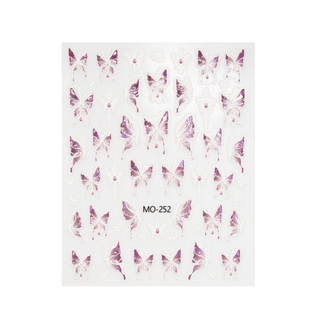 Pink Butterfly - Smart Nail Sticker