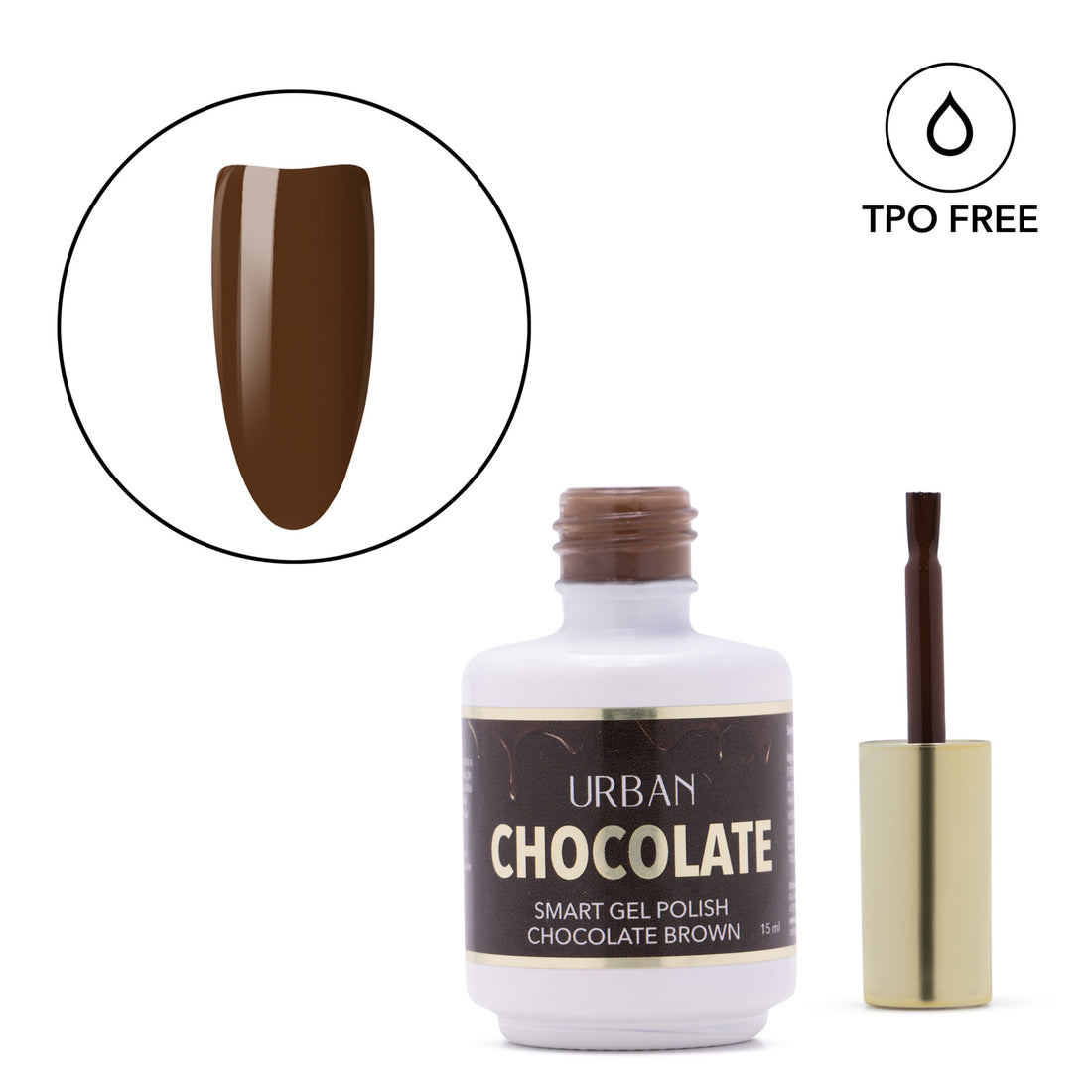 Boião aberto com pincel e tip pintada