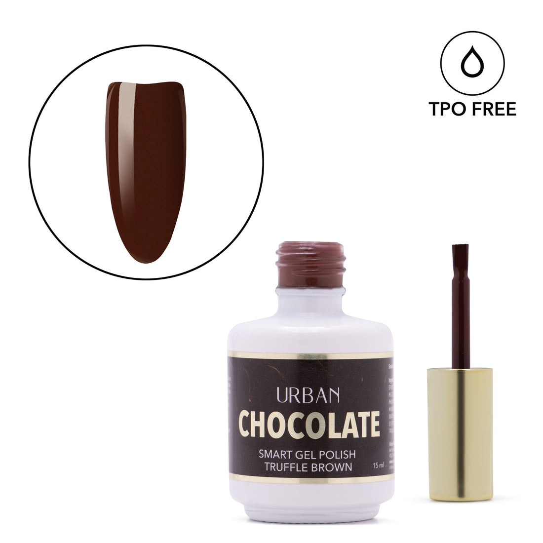 Boião aberto com pincel e tip pintada