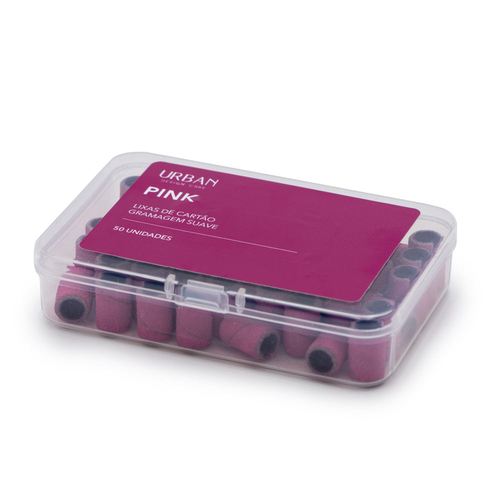 Caixa Lixas de Cartão Pink - Gramagem Suave 50 Unidades
