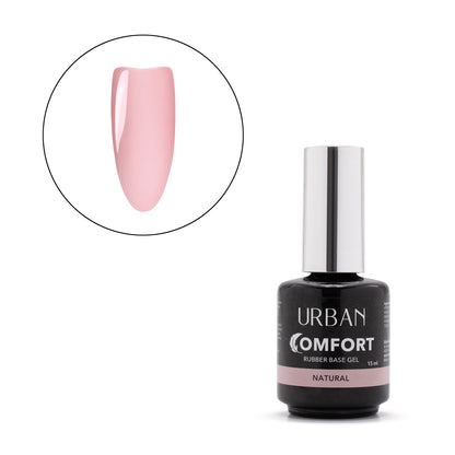 Base de Verniz Gel Comfort Rubber Base Natural 15ml