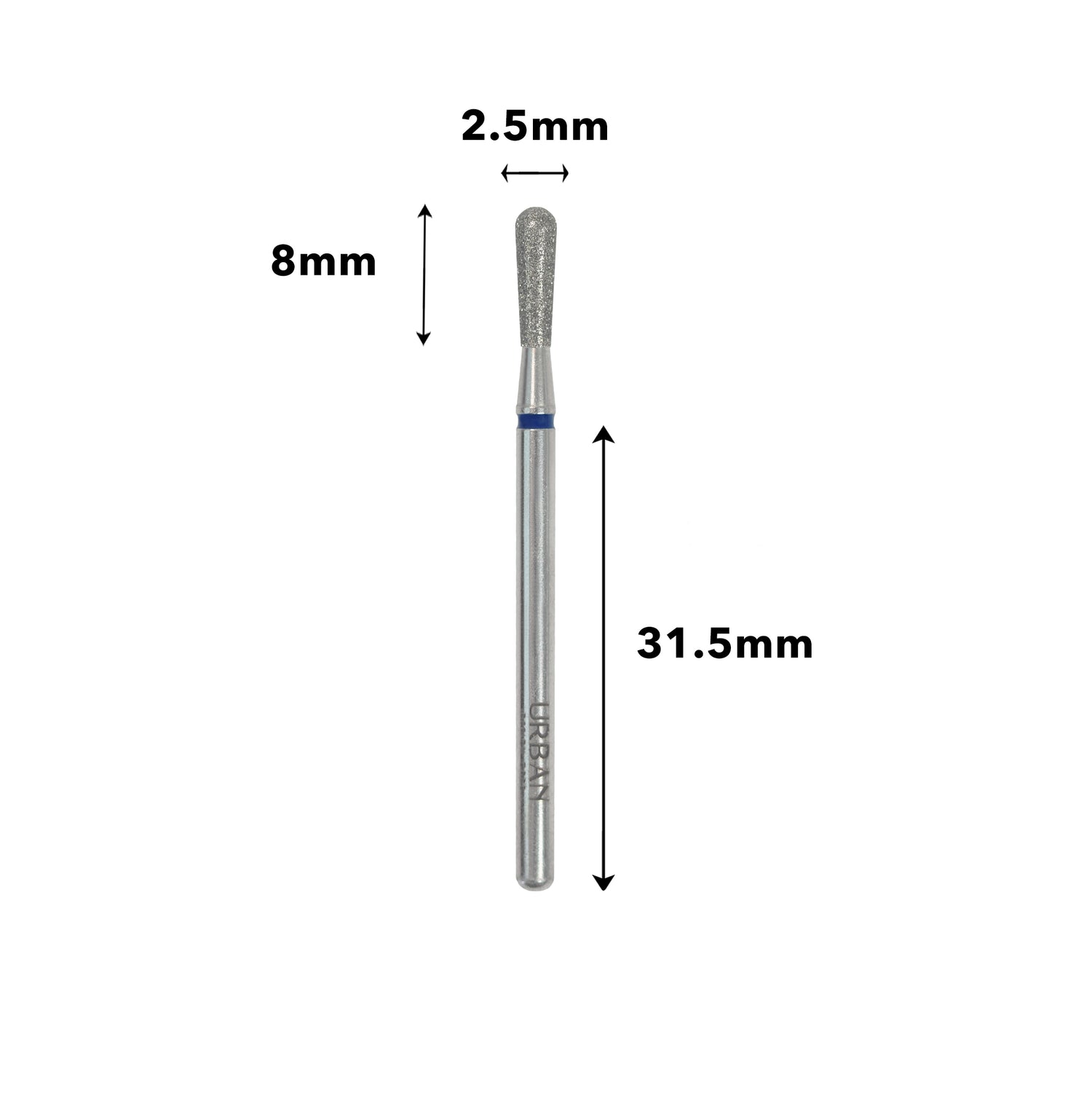 Carbide Cone Invertida Grão Médio - 2,5x8mm DD258250MD_03