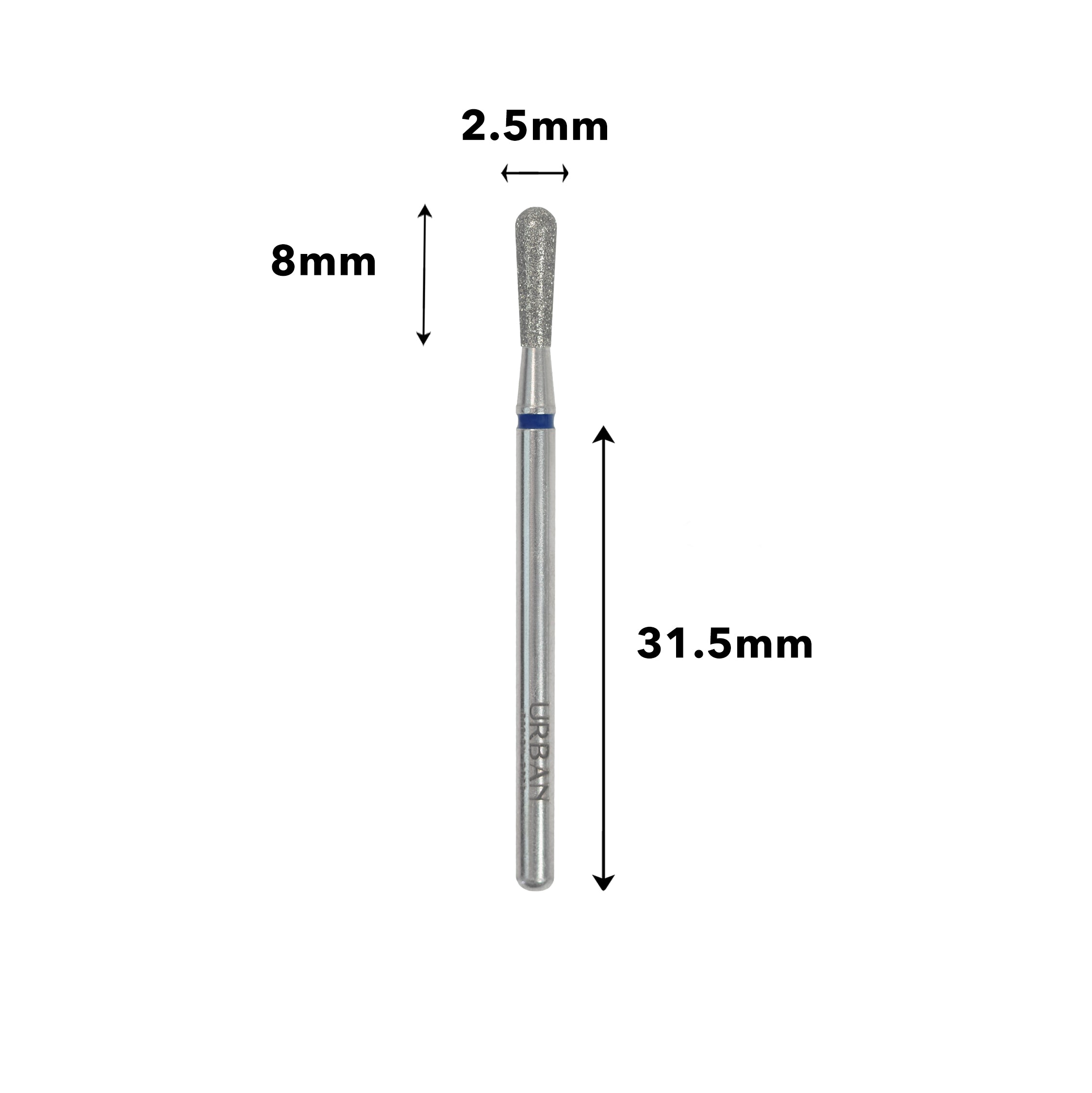 Carbide Cone Invertida Grão Médio - 2,5x8mm DD258250MD_03