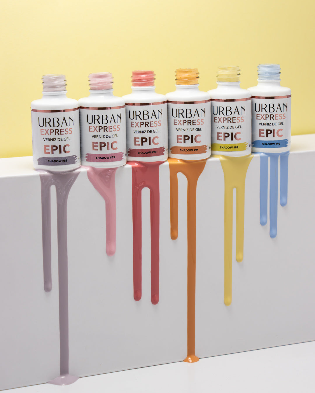 Kit 6 Cores Verniz Gel - Express Epic Shadow Pastel Shades (