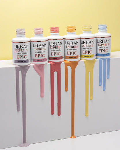Kit 6 Cores Verniz Gel - Express Epic Shadow Pastel Shades (