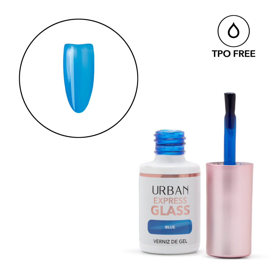 Verniz Gel Express Glass Blue 6ml