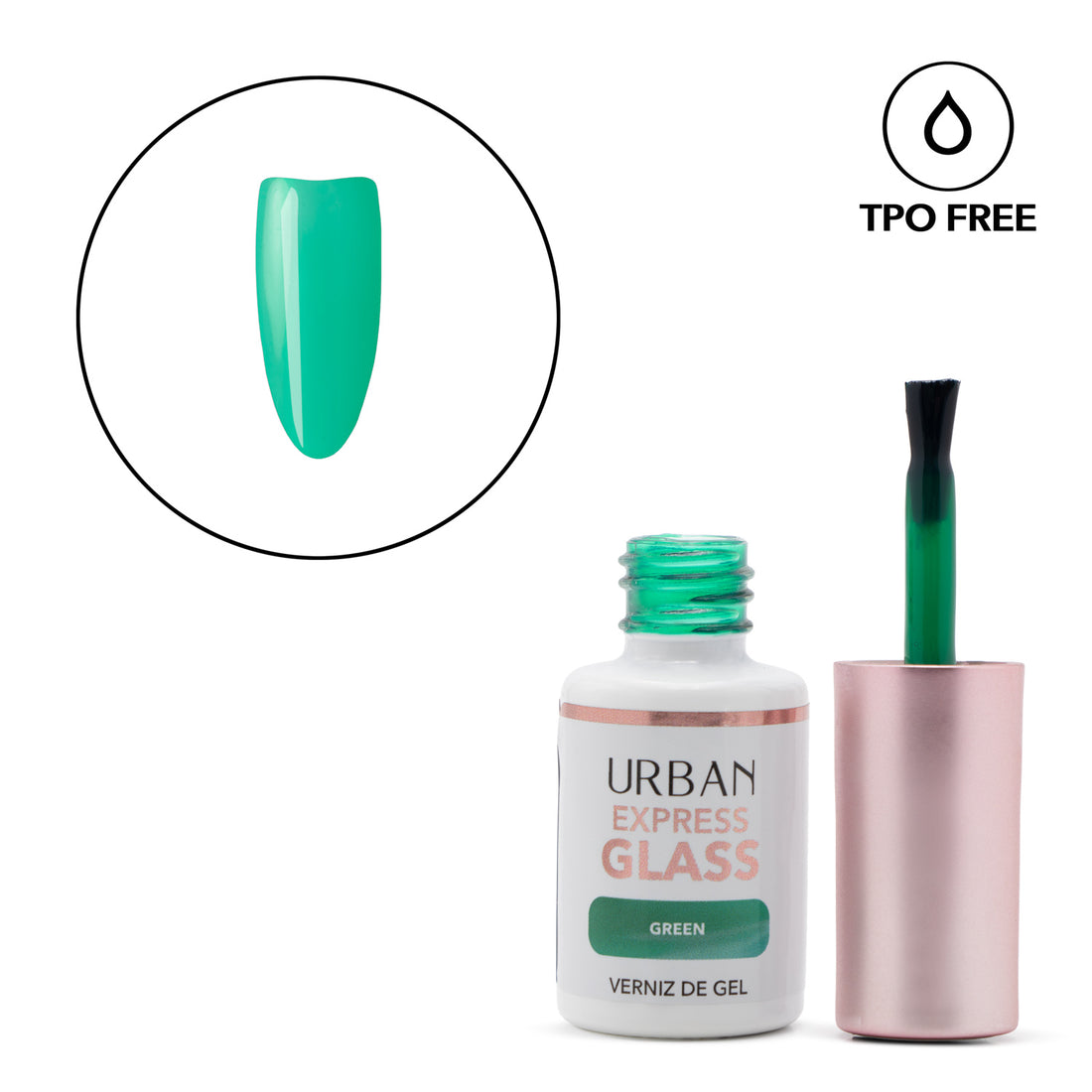 Verniz Gel Express Glass Green 6ml