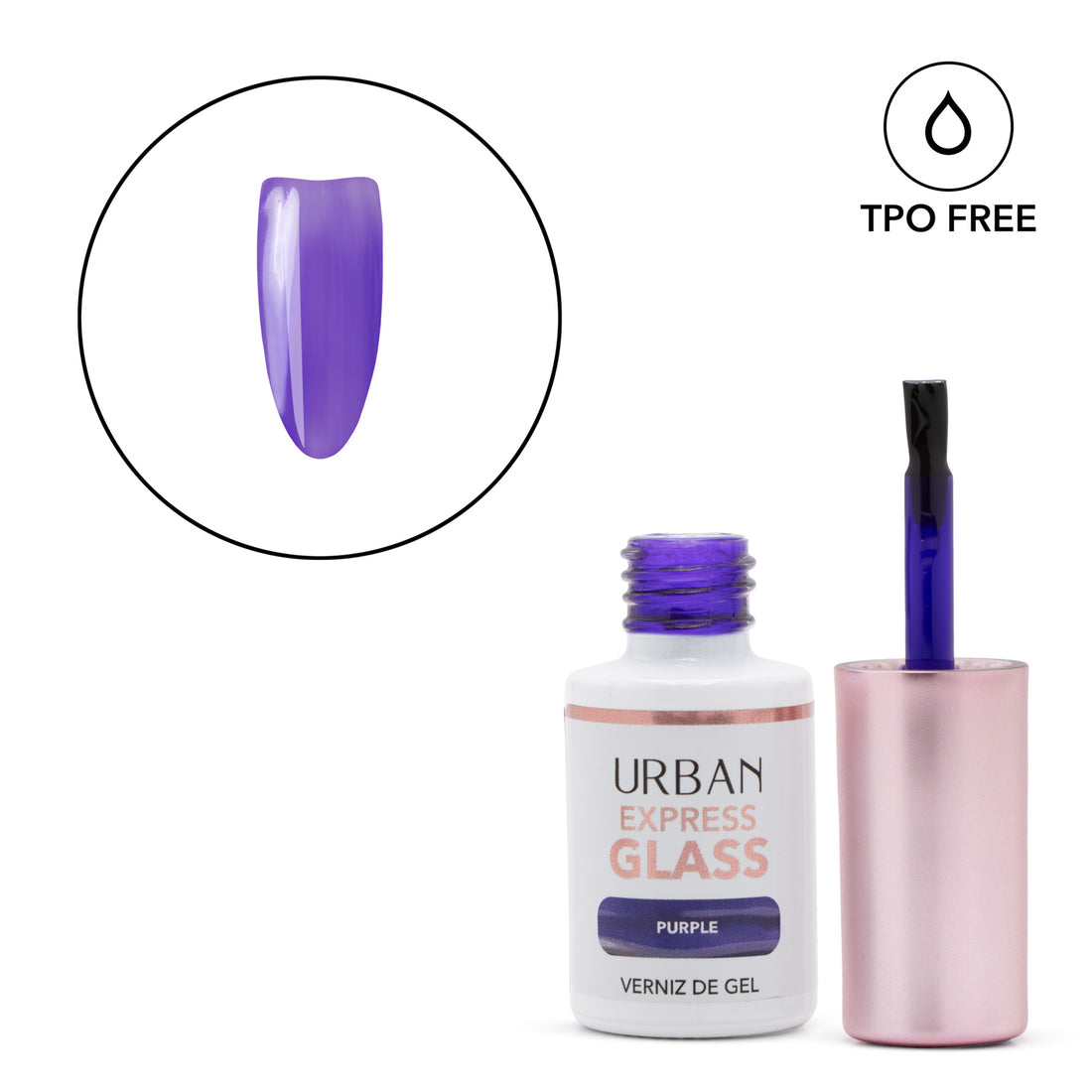 Verniz Gel Express Glass Purple 6ml