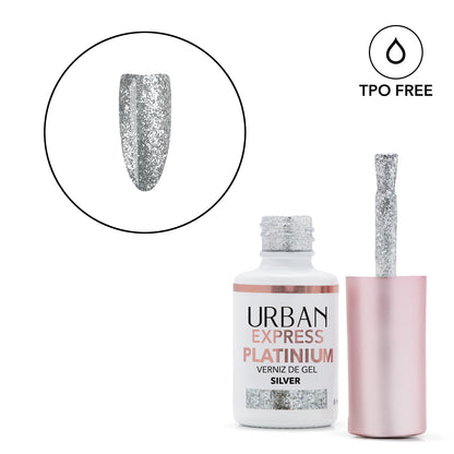 Esmalte Gel Express Platino Plata Nº 1 6ml