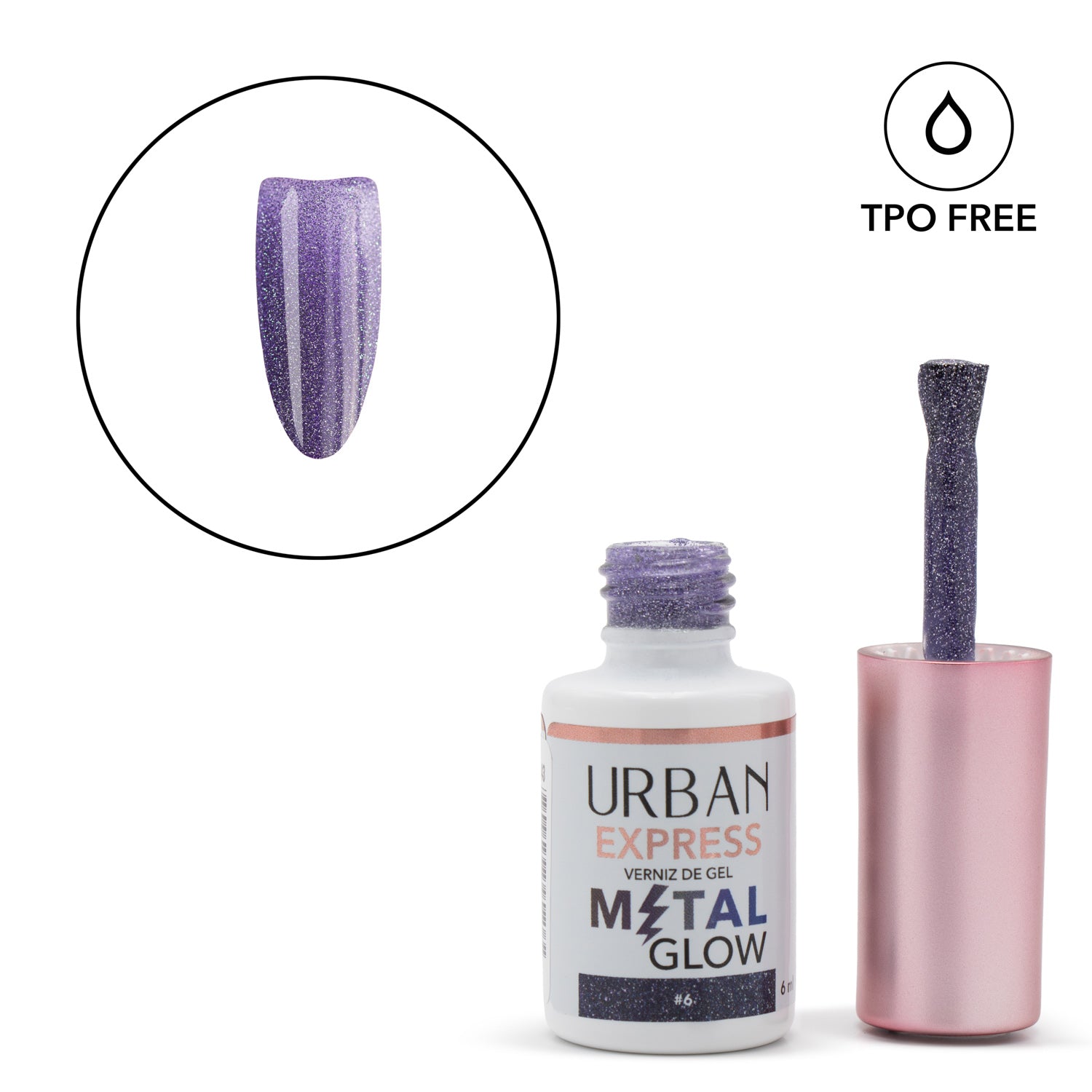 Verniz Gel Express Metal Glow 