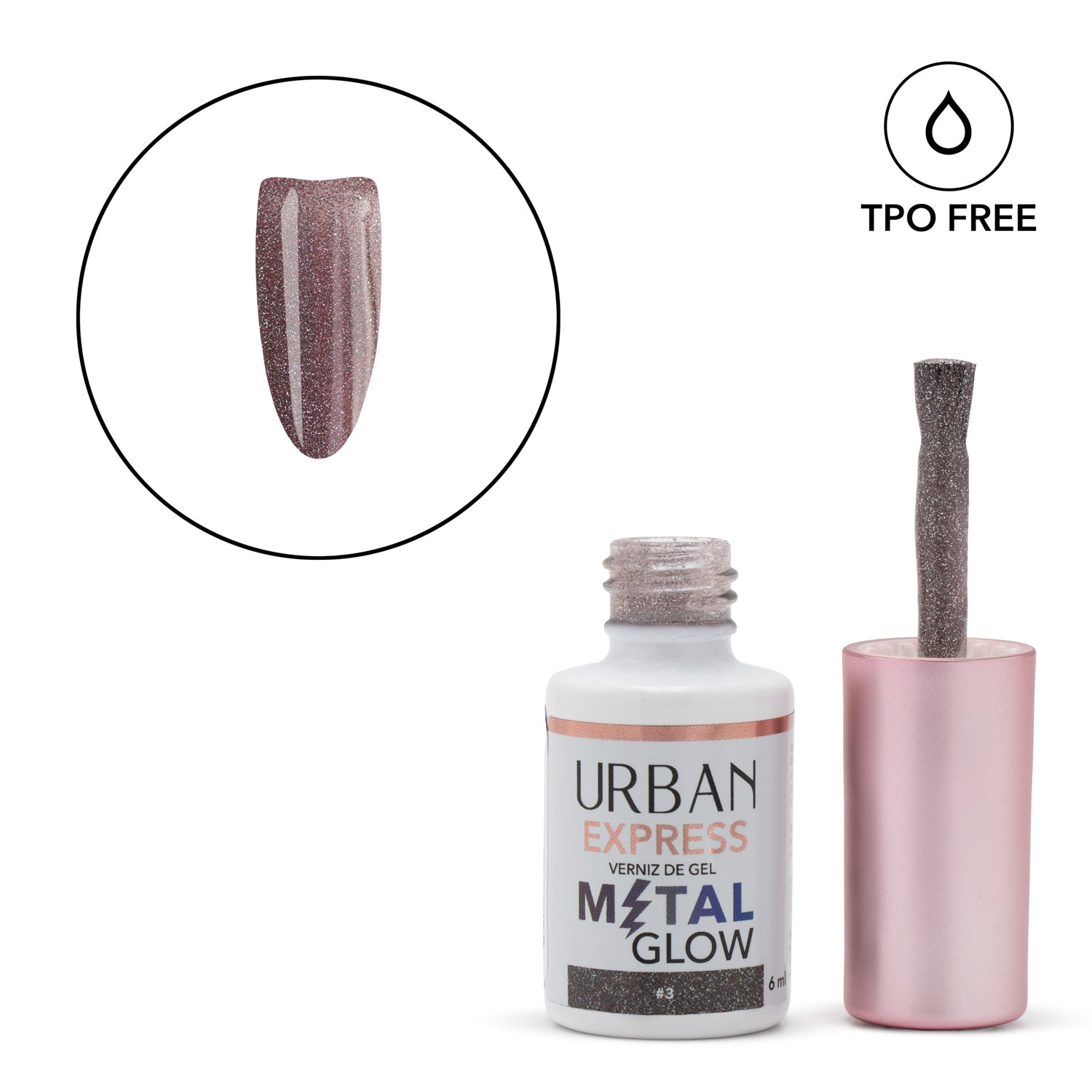 Vernis Gel Express Metal Glow 