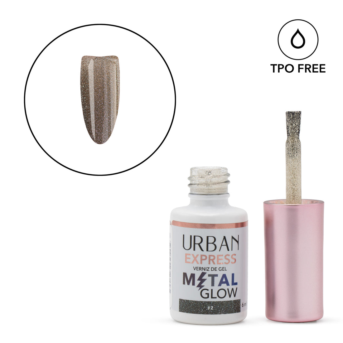Vernis Gel Express Metal Glow 
