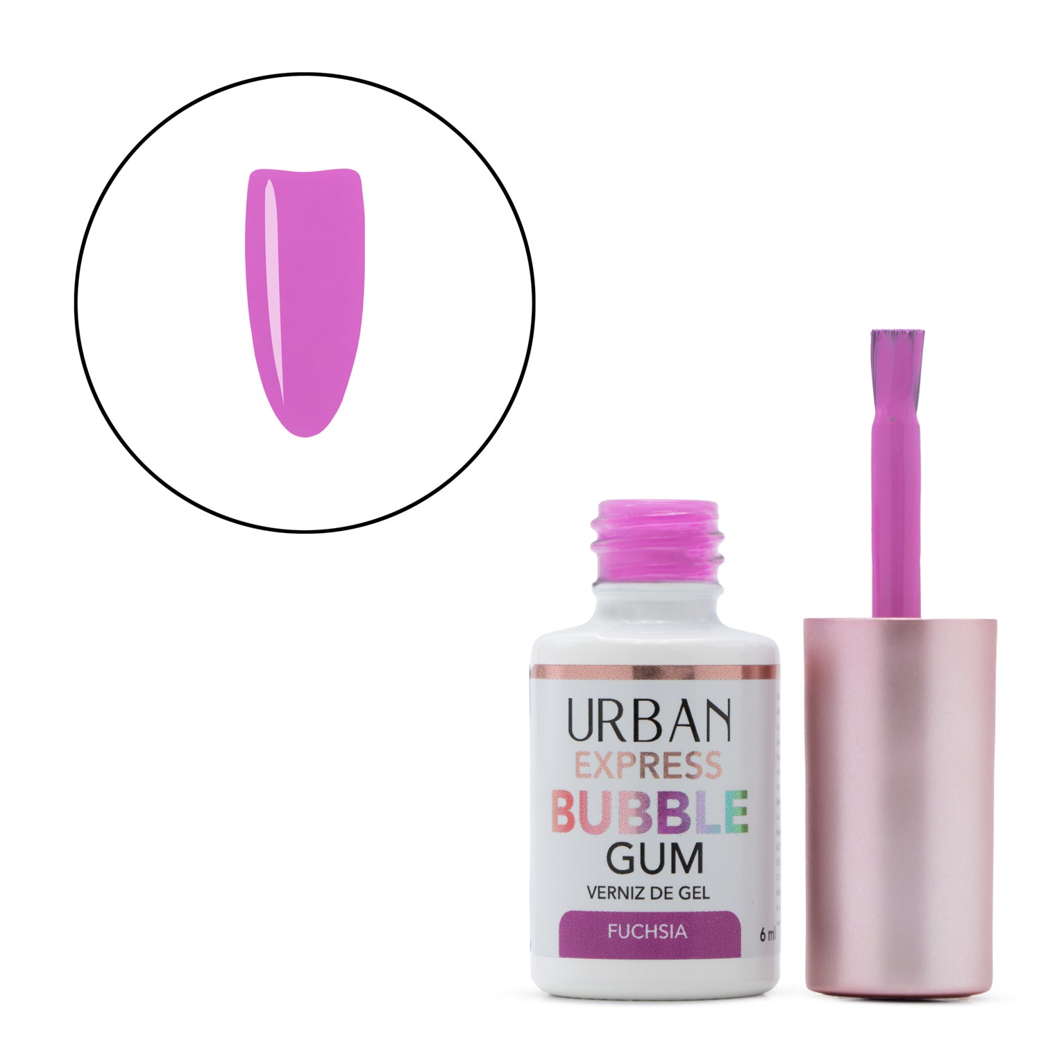Verniz Gel Express Bubble Gum Fuchsia 6ml