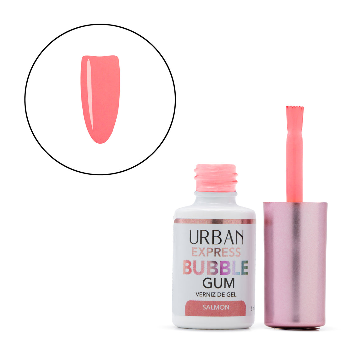 Verniz Gel Express Bubble Gum Salmon 6ml
