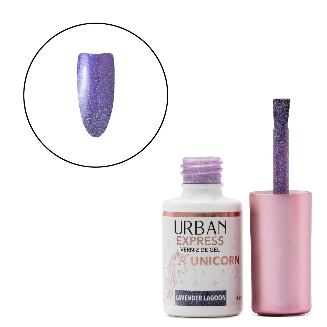 Verniz Gel Express Unicorn Lavender Lagoon 6ml