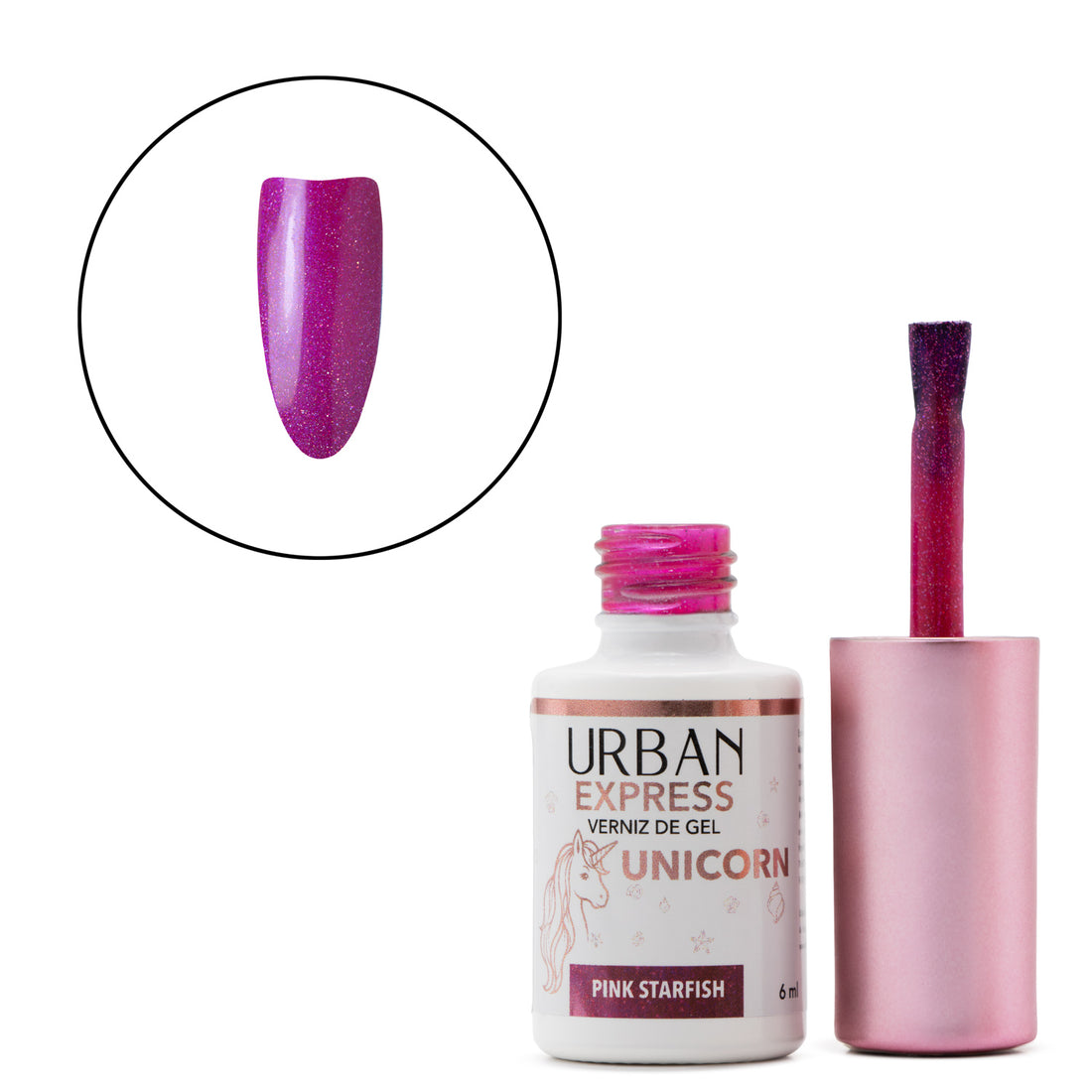 Verniz Gel Express Unicorn Pink Starfish 6ml