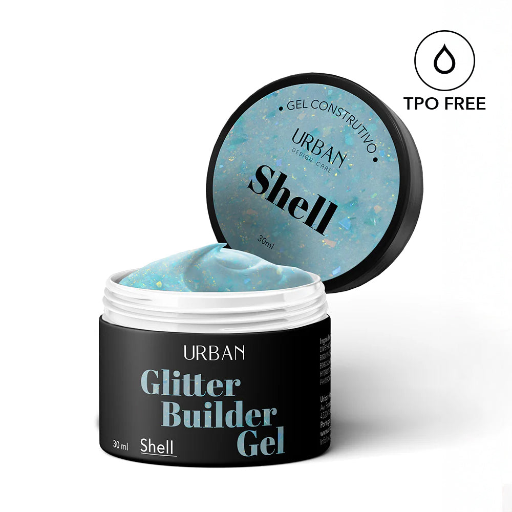 Gel de construção - Glitter Builder Gel Shell 30 ml